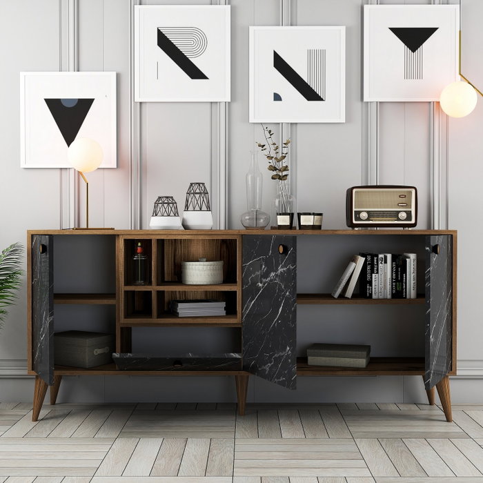 Hanah Home Napoli - Black Marble Hanah Home Napoli - Black Marble